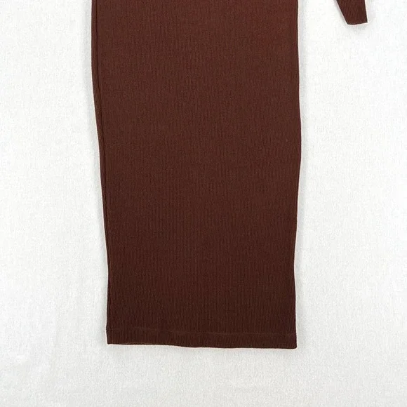 ENZA COSTA Sweater Knit Slouch Dress Womens Small Brown Long Sleeve Maxi  NEW - www.joarbit.com